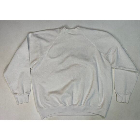 VINTAGE Cat Mouse Holiday 1993 Crewneck Sweatshirt Men XL White USA 90s - Picture 5 of 7